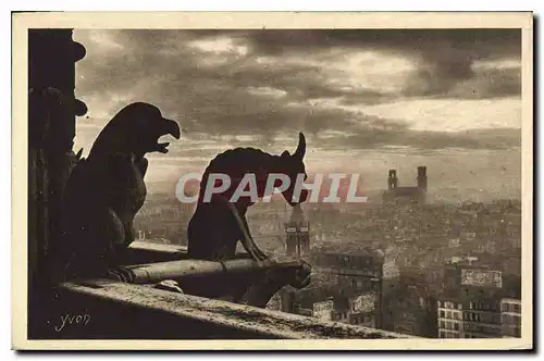 Ansichtskarte AK Paris en flanant Notre Dame de Paris Detail de la Facade Ouest