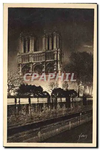 Cartes postales Feeries Nocturnes de Paris Notre Dame