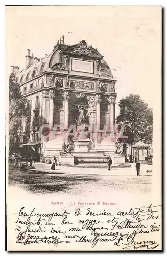 Cartes postales Paris La Fontaine St Michel