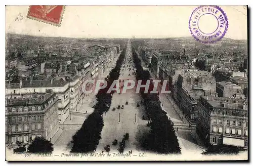 Ansichtskarte AK Paris Panorama pris de L'Arc de Triomphe