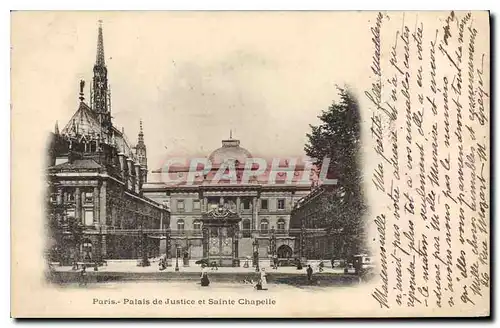 Ansichtskarte AK Paris Palais de Justice et Sainte Chapelle