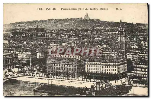 Ansichtskarte AK Paris Panorama pris de Notre Dame