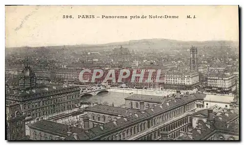 Ansichtskarte AK Paris Panorama pris de Notre Dame