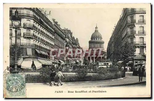 Cartes postales Paris Rue Soufflot et Pantheon