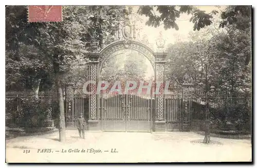 Cartes postales Paris La Grille de l'Elysee