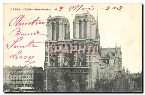 Cartes postales Paris Eglise Notre Dame