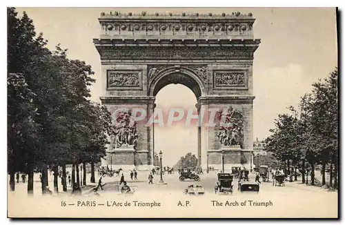 Cartes postales Paris L'Arc de Triomphe