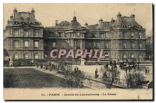 Cartes postales Paris Jardin du Luxembourg Le Senat