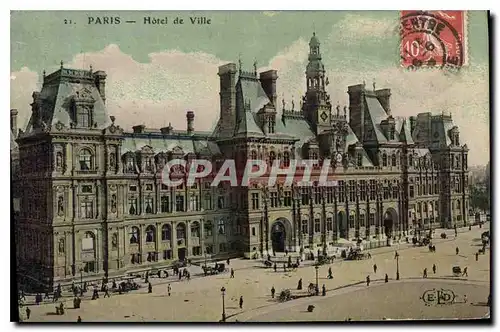 Cartes postales Paris Hotel de Ville