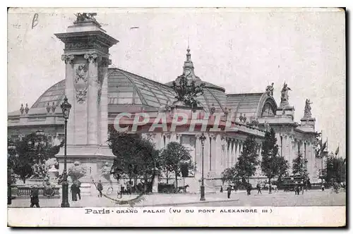 Cartes postales Paris Grand Palais vu du Pont Alexandre III