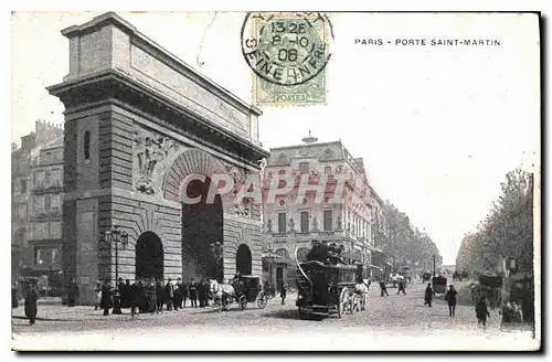 Cartes postales Paris Porte Saint Martin