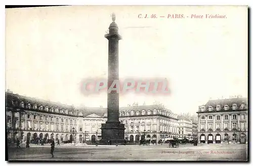 Cartes postales Paris Place Vendome