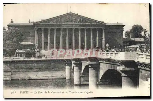 Ansichtskarte AK Paris Le Pont de la Concorde et la Chambre des Deputes