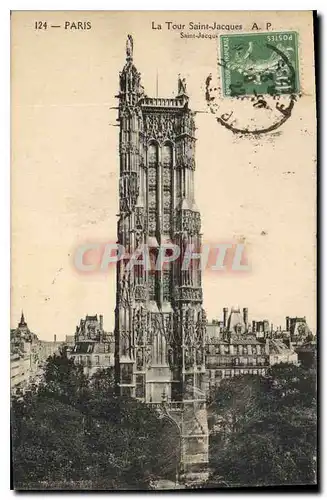 Cartes postales Paris La Tour Saint Jacques