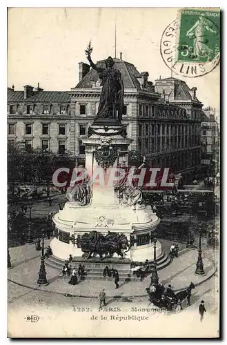 Cartes postales Paris Monument de la Republique