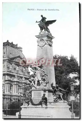 Ansichtskarte AK Paris Statue de Gambetta