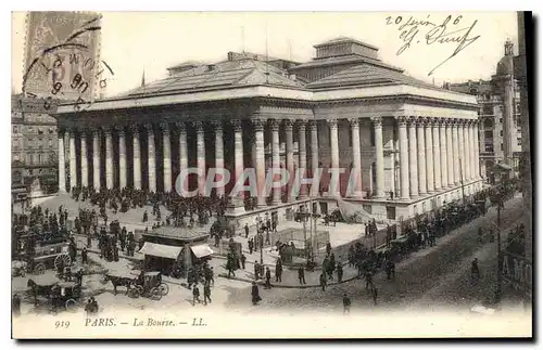 Cartes postales Paris La Bourse