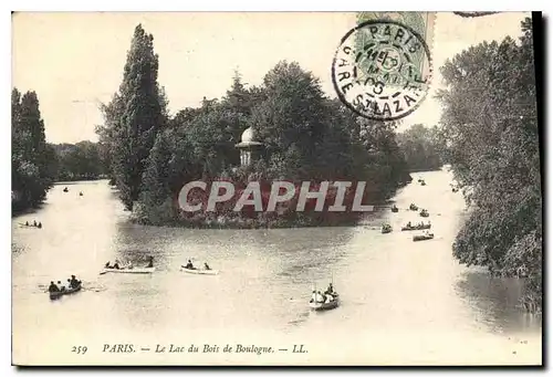 Cartes postales Paris Le Lac du Bois de Boulogne