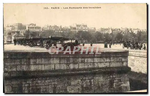 Cartes postales Paris Les Remparts des Invalides