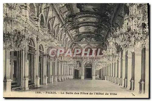 Cartes postales Paris La Salle des fetes de l'Hotel de Ville