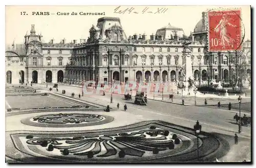 Cartes postales Paris Cour du Carrousel