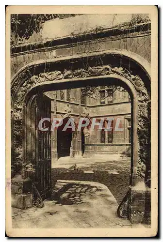 Cartes postales Paris en flanant Musee de Cluny Porte d'entree