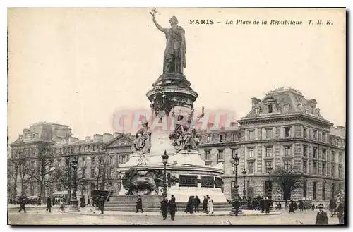 Cartes postales Paris La Place de la Republique