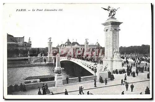 Cartes postales Paris Le Pont Alexandre III