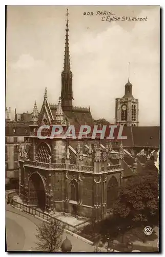 Cartes postales Paris L'Eglise St Laurent