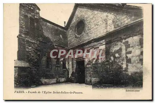 Ansichtskarte AK Paris Facade de l'Eglise Saint Julien le Pauvre