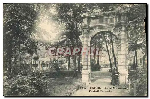 Cartes postales Paris Parc Monceau Portail Romain