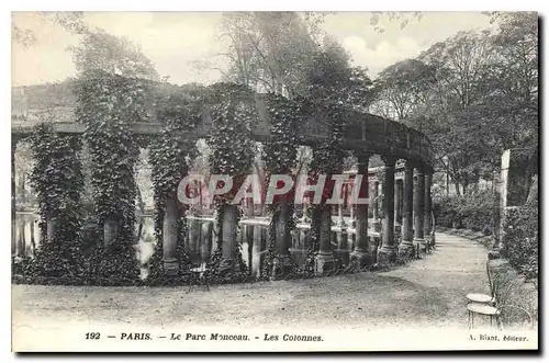 Ansichtskarte AK Paris Le Parc Monceau Les Colonnes