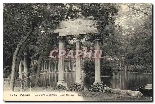 Ansichtskarte AK Paris Le Parc Monceau Les Ruines