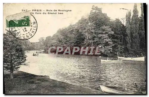 Cartes postales Paris Bois de Boulogne Un coin du Grand Lac