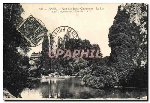 Cartes postales Paris Parc des Buttes Chaumont Le Lac