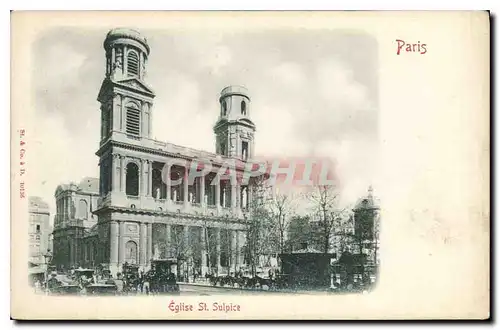 Cartes postales Paris Eglise St Sulpice