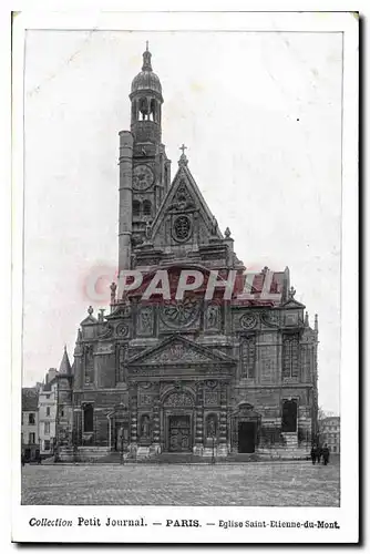 Cartes postales Collection Petit journal Paris Eglise Saint etienne du Mont