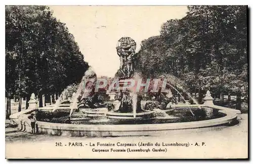 Cartes postales Paris La Fontaine Carpeaux Jardin du Luxembourg