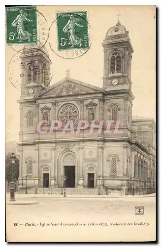 Ansichtskarte AK Paris Eglise Saint Francois Xavier boulevard des Invalides