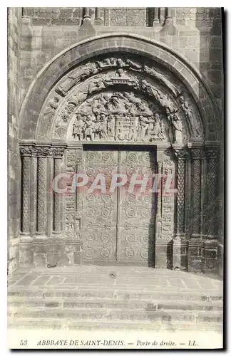 Ansichtskarte AK Abbaye de Saint Denis Porte de droite