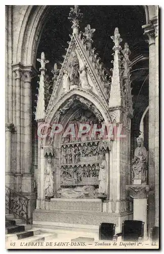 Cartes postales l'Abbaye de Saint Denis Tombeau de Dagobert I
