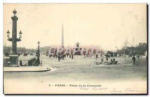 Cartes postales Paris Place de la Concorde