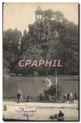 Ansichtskarte AK Paris Buttes Chaumont Le Lac