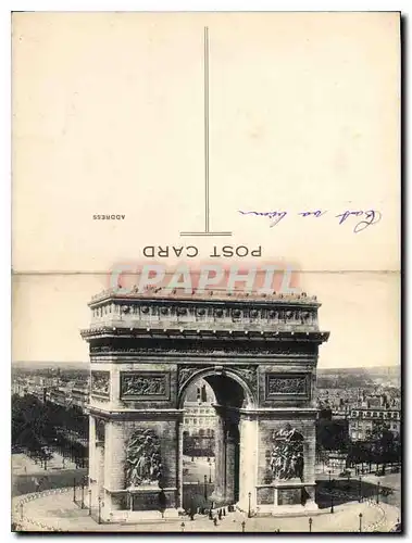 Ansichtskarte AK Souvenir pour des Americaines L'Arc de Triomphe qui abrite la tombe du Soldat inconnu