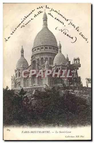 Cartes postales Paris Montmartre La Sacre Coeur