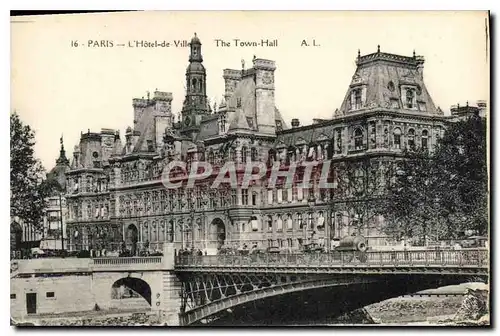 Cartes postales Paris l'Hotel de Ville