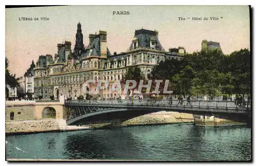 Cartes postales Paris l'Hotel de Ville