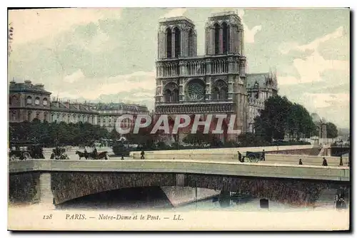 Ansichtskarte AK Paris Notre Dame et le Pont