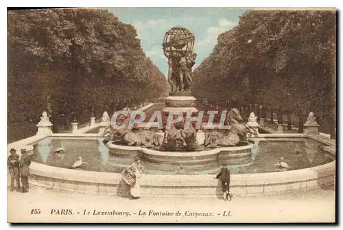 Cartes postales Paris Le Luxembourg La Fontaine de Carpeaux