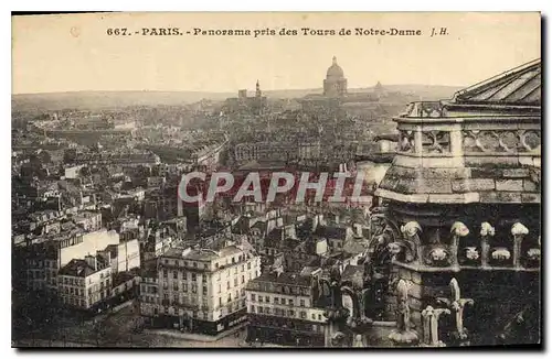 Ansichtskarte AK Paris Panorama prise der Tours de Notre Dame